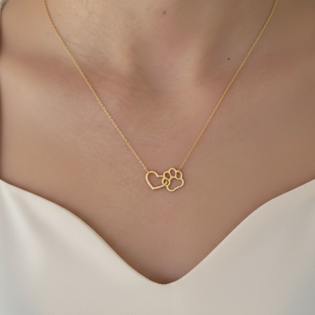 Heart Unity Necklace - Gold