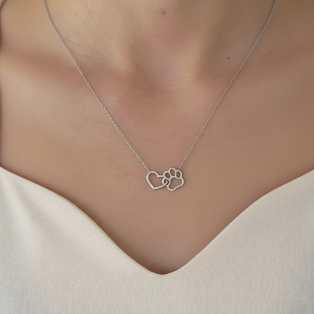 Heart Unity Necklace - Silver