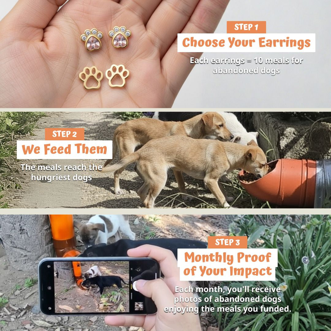 Heart Devotion Earrings - Gold