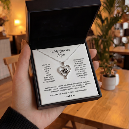 To My Forever Love - Heart Forever Necklace