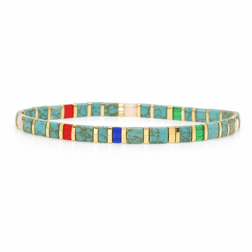Tile Bead Bracelets