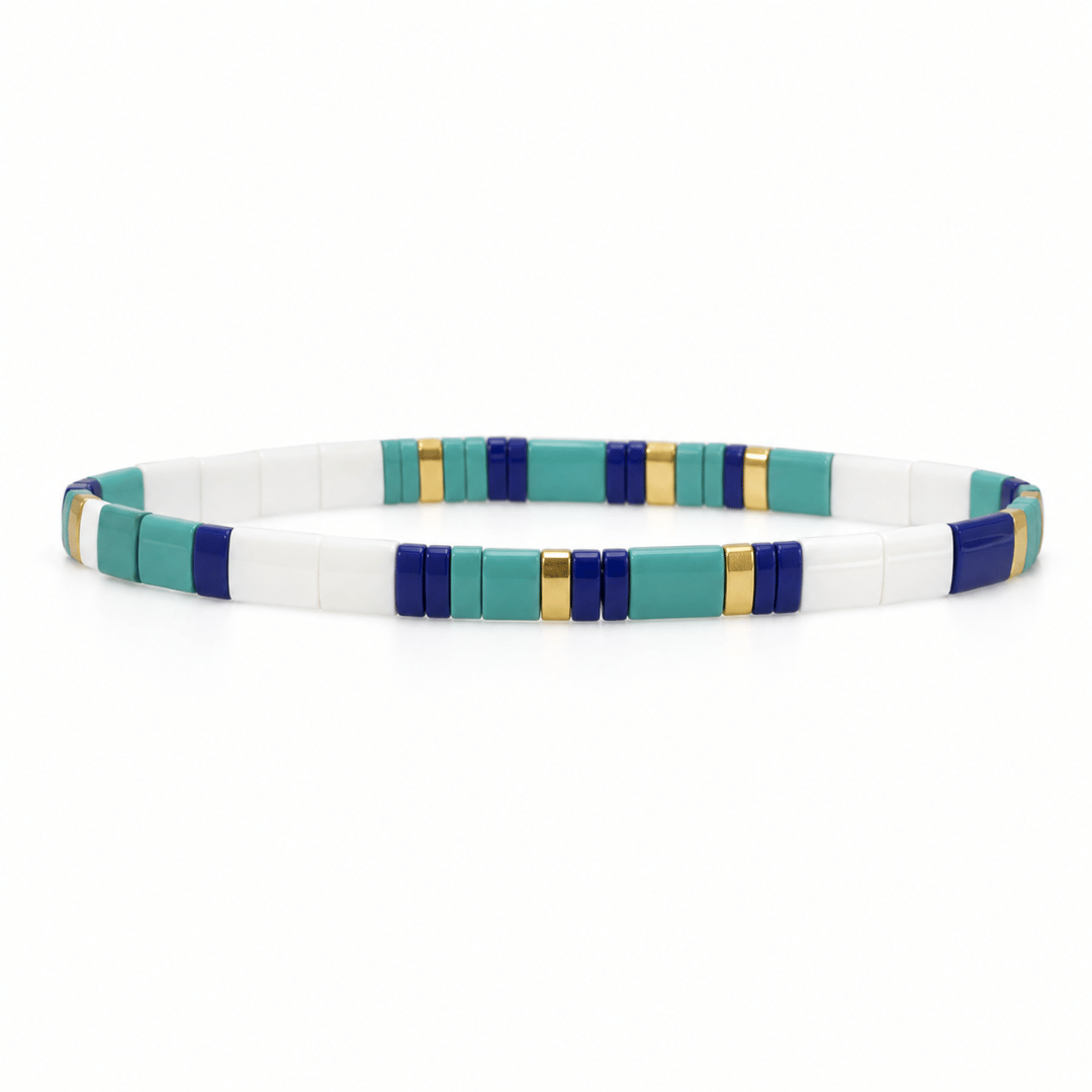 Tile Bead Bracelets