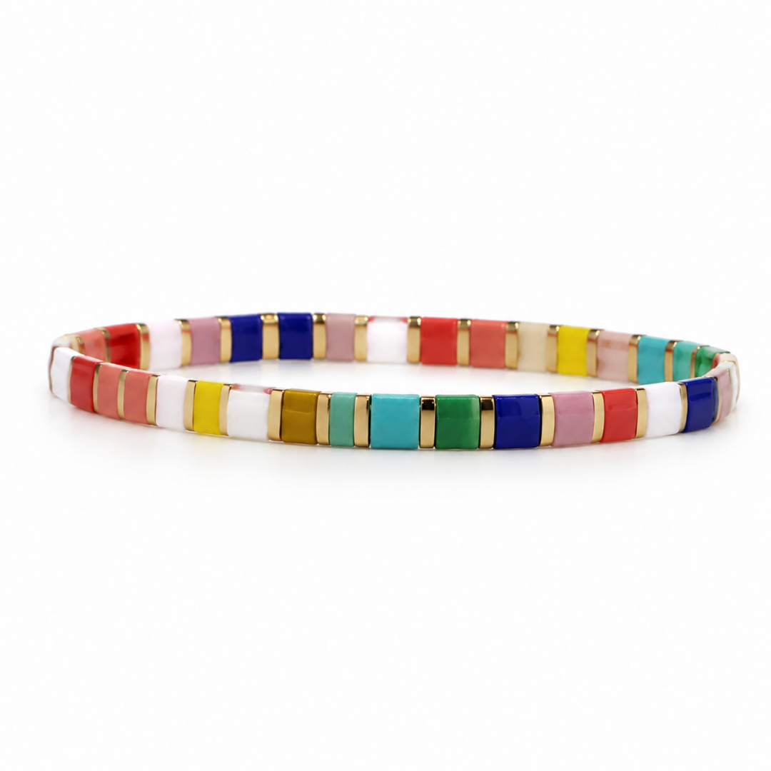Tile Bead Bracelets