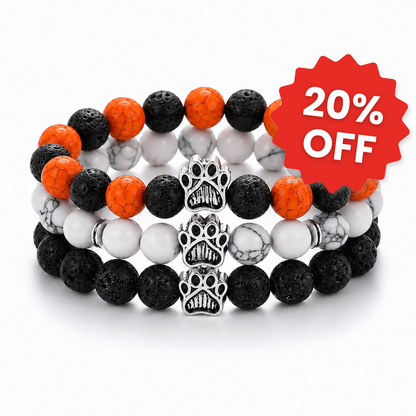 Pumpkin Set, Limited Halloween Edition: three Halloween bracelets (Pumpkin + Arctic + Lava)