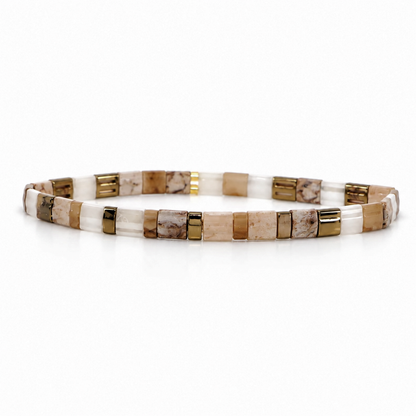 Tile Bead Bracelets