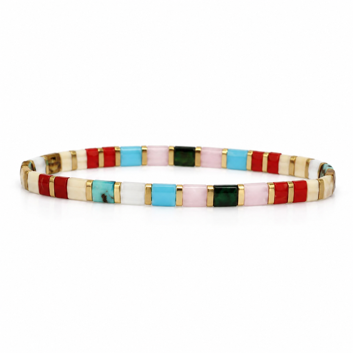 Tile Bead Bracelets