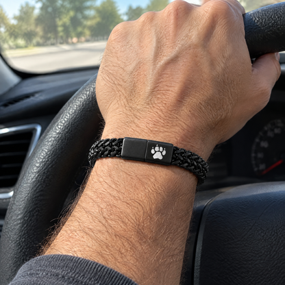 Raven Men's Bracelet worn on the wrist