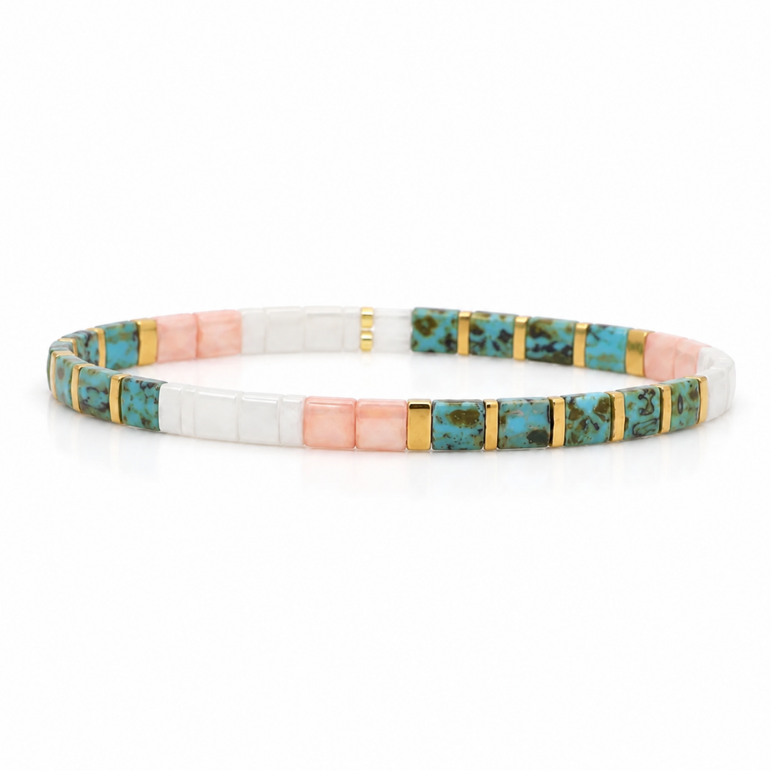 Tile Bead Bracelets