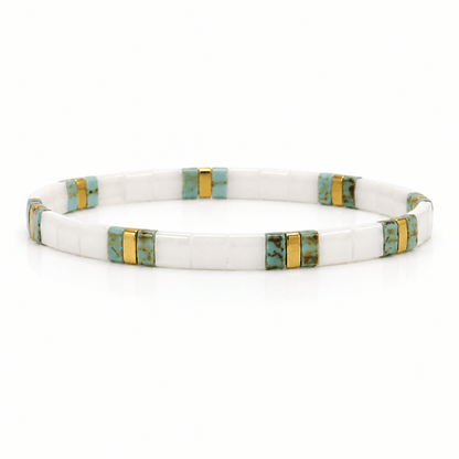 Tile Bead Bracelets