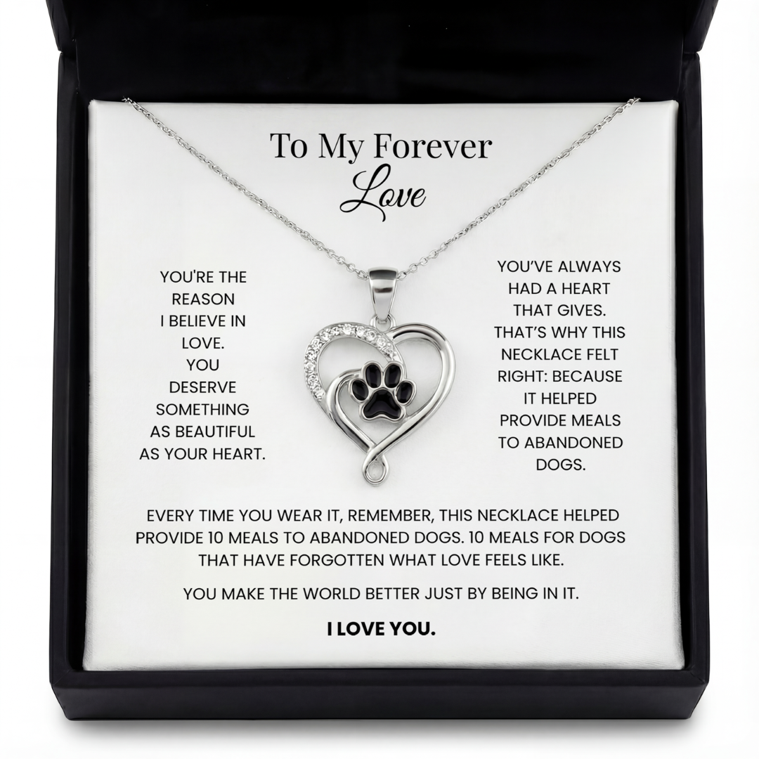 To My Forever Love - Heart Forever Necklace
