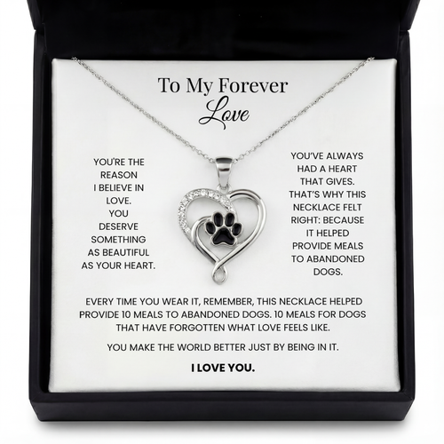 To My Forever Love - Heart Forever Necklace
