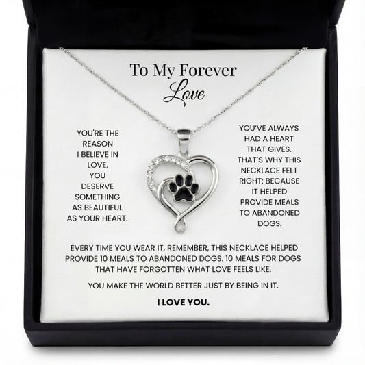 To My Forever Love - Heart Forever Necklace
