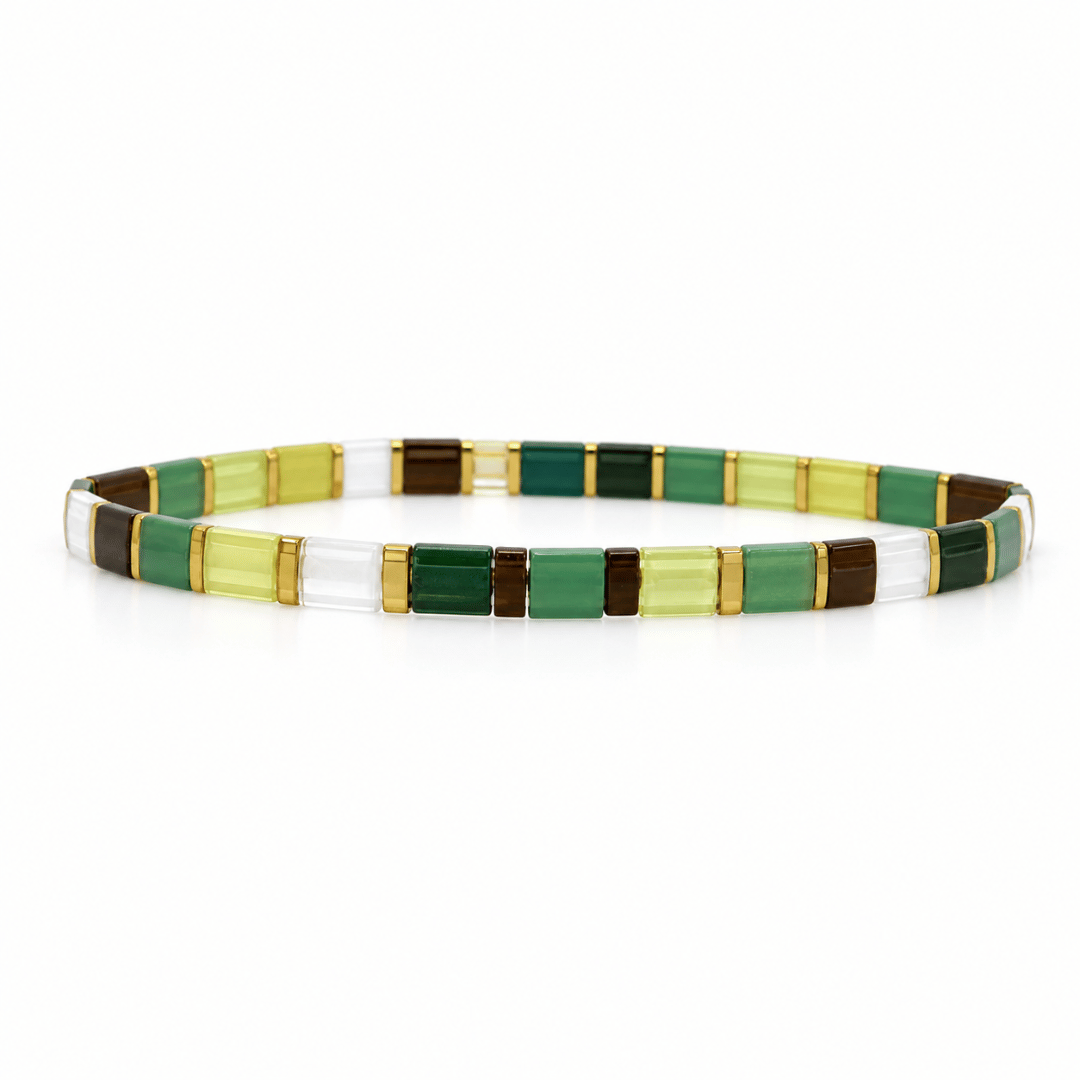 Tile Bead Bracelets
